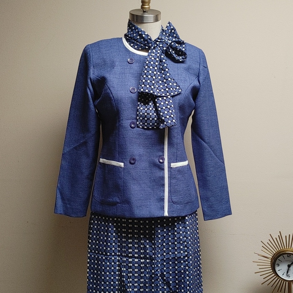 NWOT's Vintage Leslie Fay 3 Piece Suit Size 6P - Picture 12 of 16